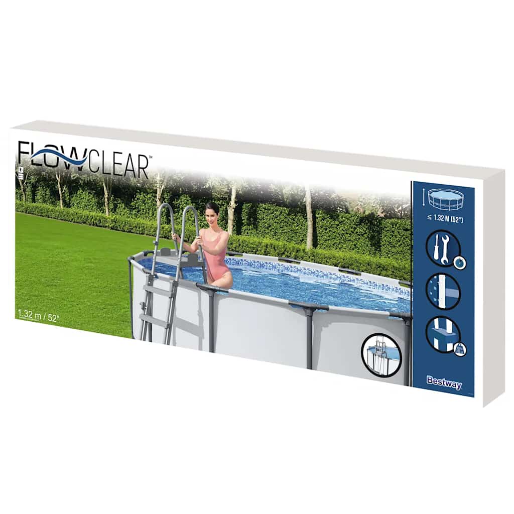 Scaletta per Piscina Flowclear a 4 Gradini 132 cm