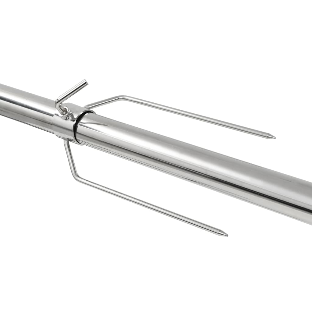 Griglia Barbecue Automatica con Motore in Acciaio 207x45x81cm