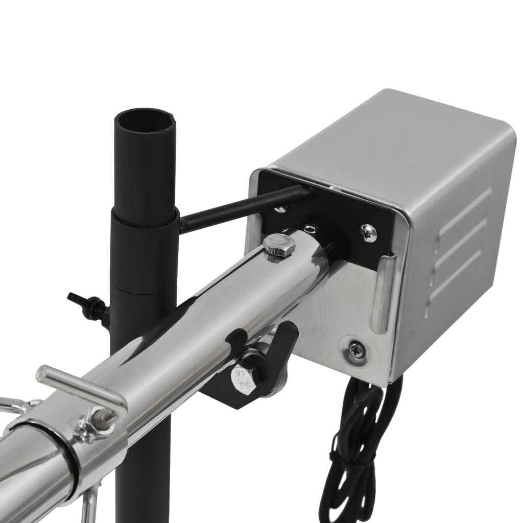 Griglia Barbecue Automatica con Motore in Acciaio 207x45x81cm