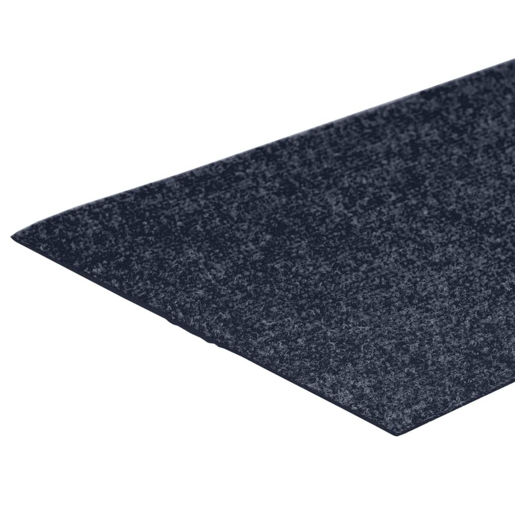 Tappeti Adesivi Rettangolari per Scale 15pz 60x25 cm Grigio Blu