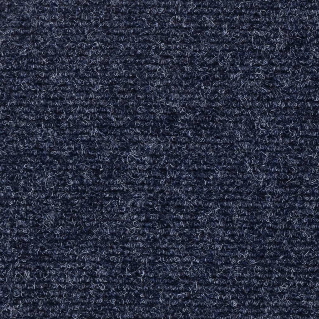 Tappeti Adesivi Rettangolari per Scale 15pz 60x25 cm Grigio Blu