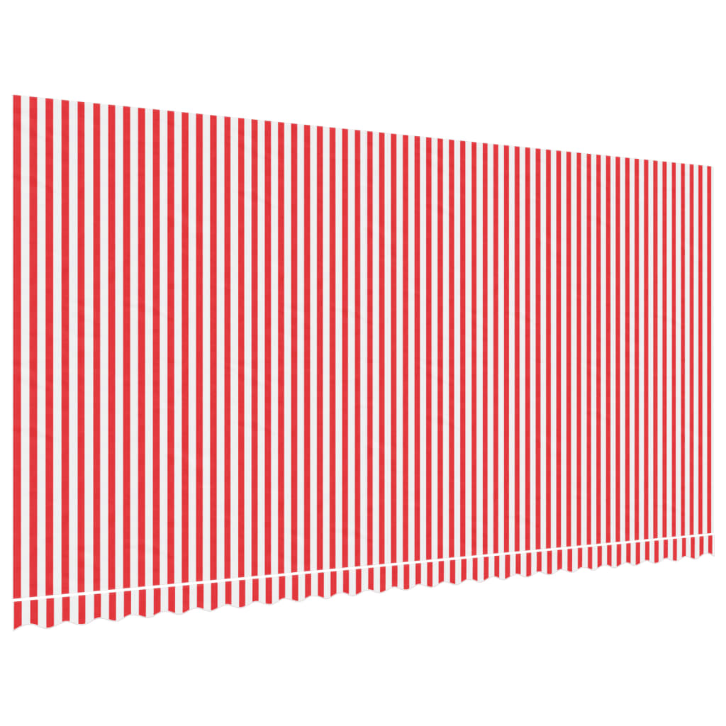 Tessuto di Ricambio per Tenda Strisce Rosse e Bianche 6x3 m