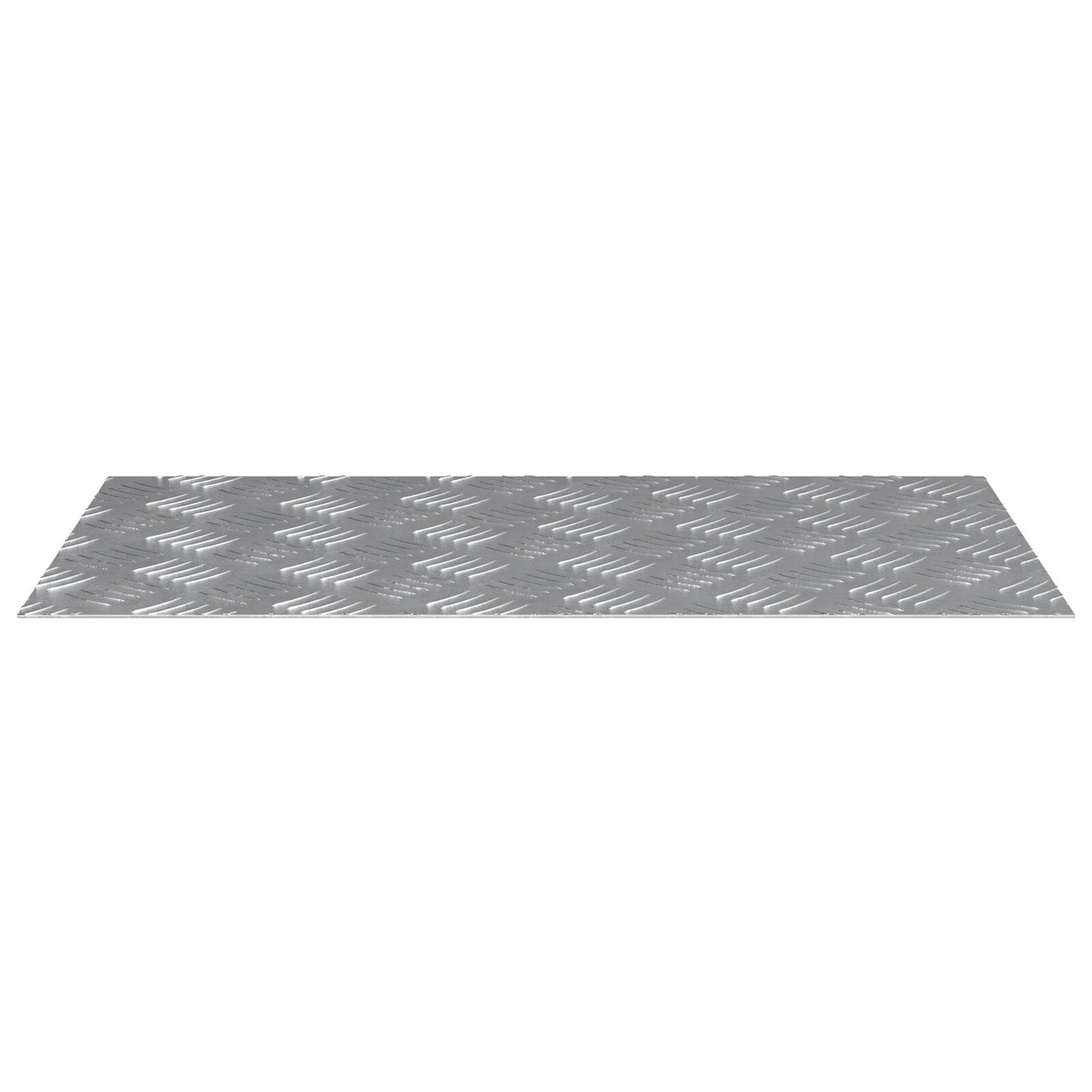 Pannelli in Alluminio con Texture a Rombo 2 pz Antiscivolo 70x40 cm