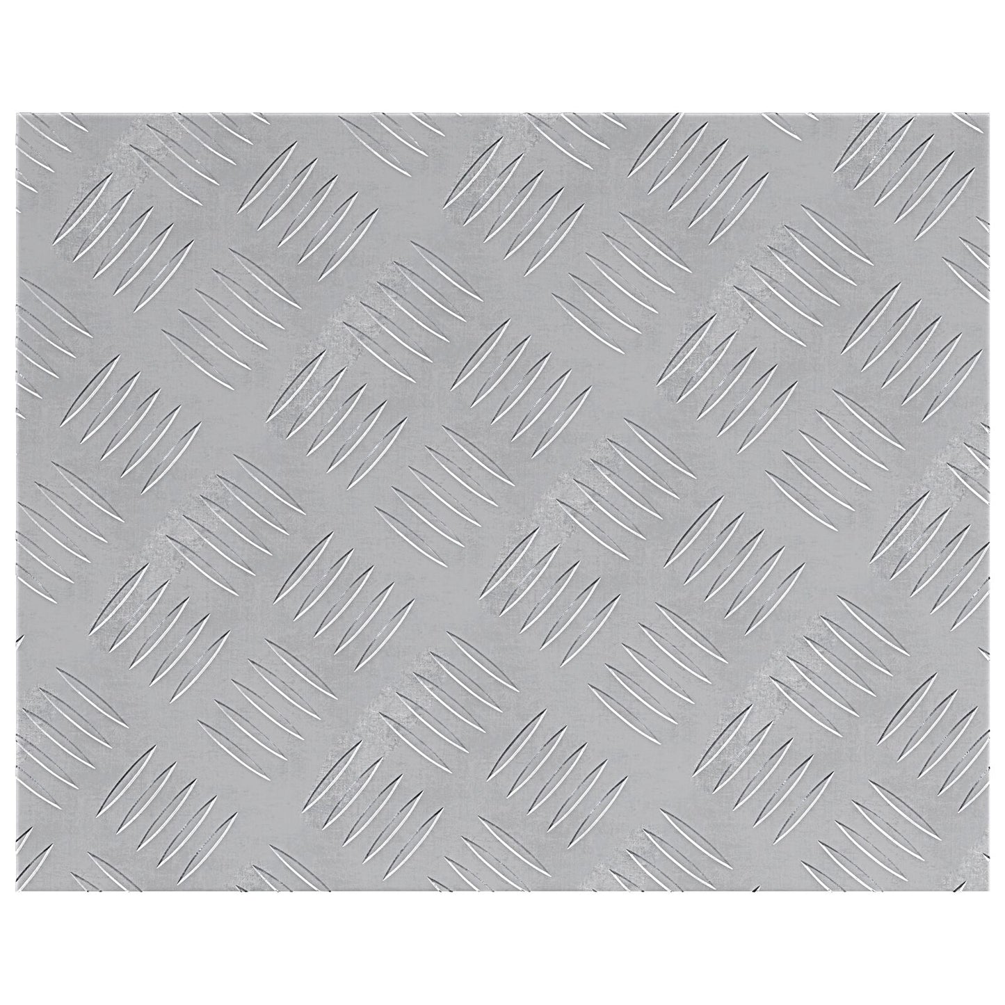 Pannelli in Alluminio a Righe 2 pz Antiscivolo 50x40 cm